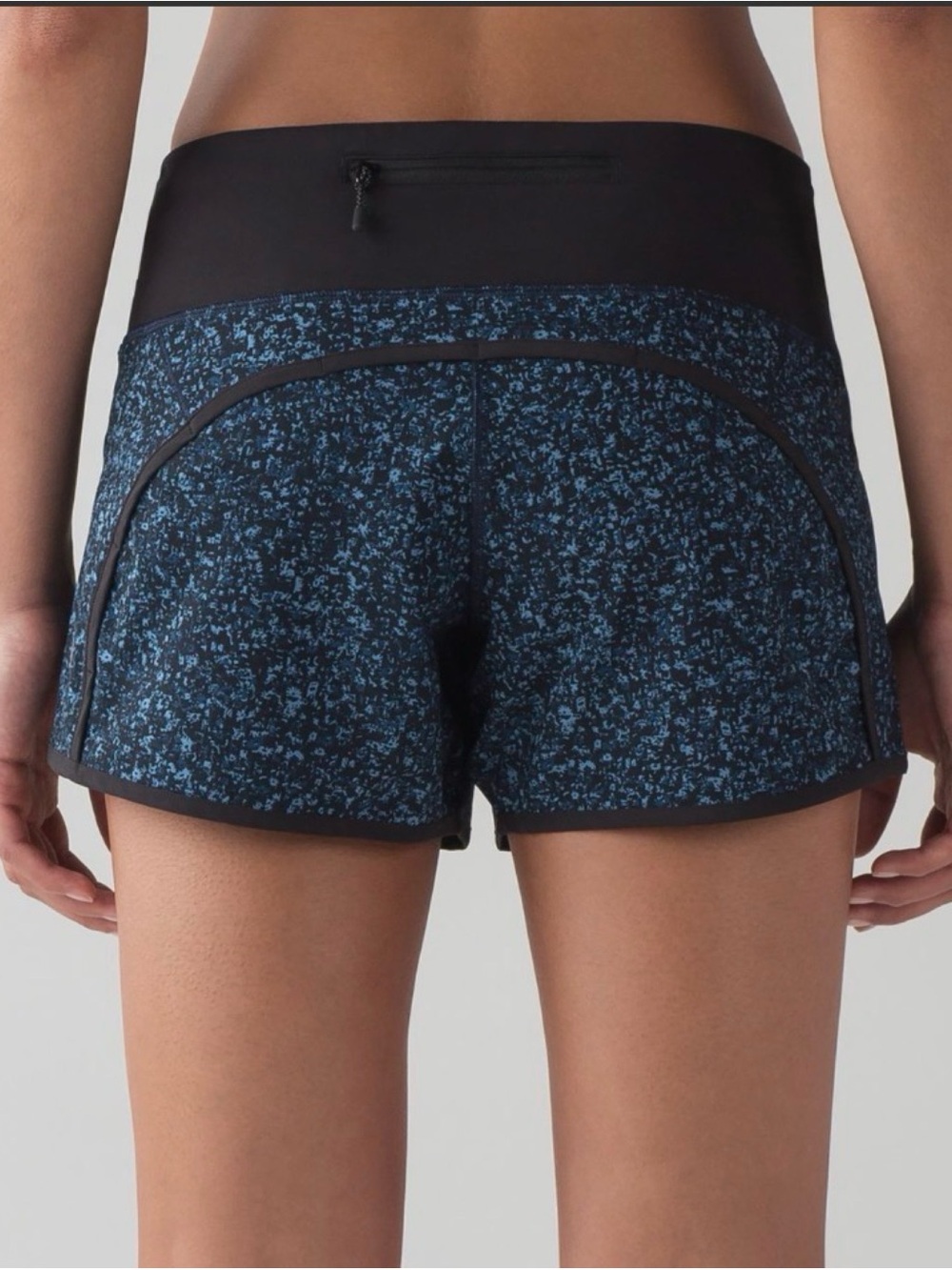 Lululemon Run Times Short Daisy Dust Illuminight Black / Black 2